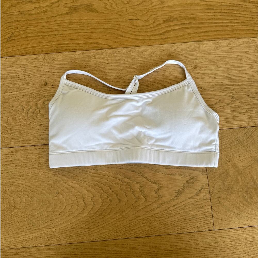 Year of Ours - Cross Over Back Strap Bralette Crop Top in White